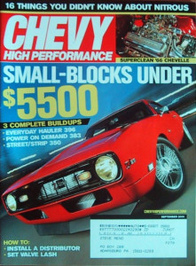 CHEVY HIGH PERFORMANCE 2006 SEPT - 355 vs. 383 vs. 396